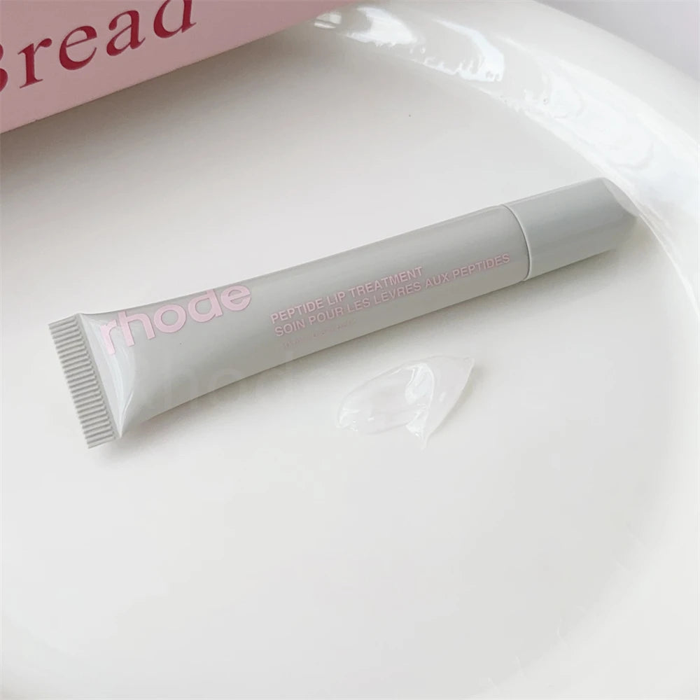 Rhode Makeup Lip Gloss Case Moisturizing Lip Glaze Oil Long Lasting Nourishing Lipstick Care Ins Salty Tan Raspberry with Box