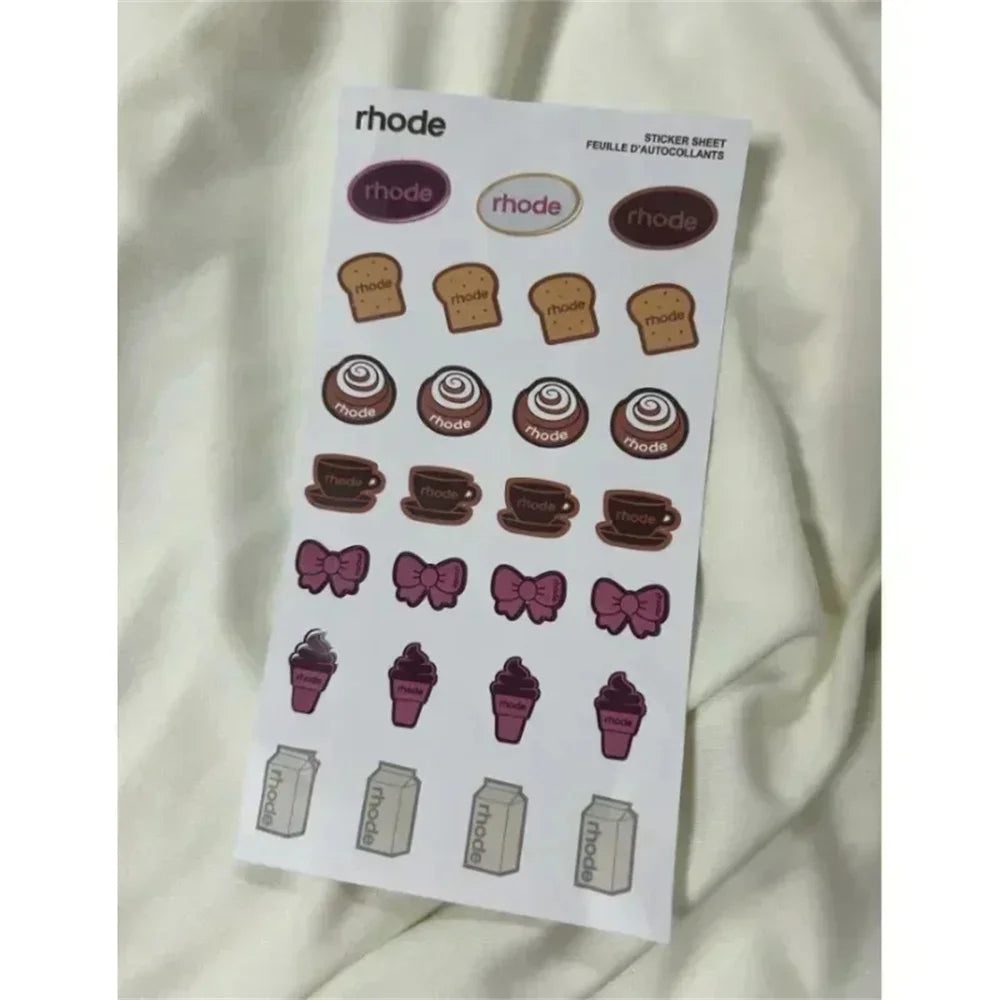 INS New Color Silicone Lipstick Set DIY Rhode Phone Case For iPhone 16 15 14 13 12 11 Pro Max With Gift Shopping Bag For Women