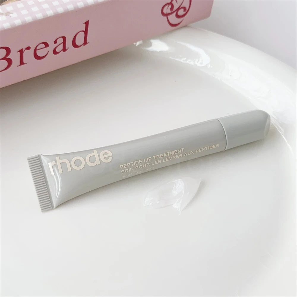 Rhode Makeup Lip Gloss Case Moisturizing Lip Glaze Oil Long Lasting Nourishing Lipstick Care Ins Salty Tan Raspberry with Box