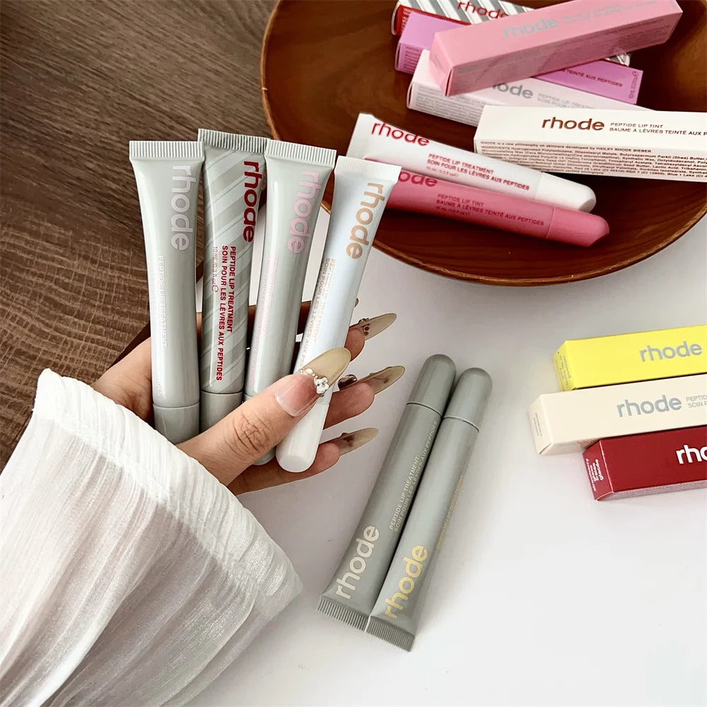 Brand NEW Rhode Fashion Color Lipstick Vanilla Portable Lip Gloss Hot INS Lipstick Salted Caramel Lip Protection Moisturizing