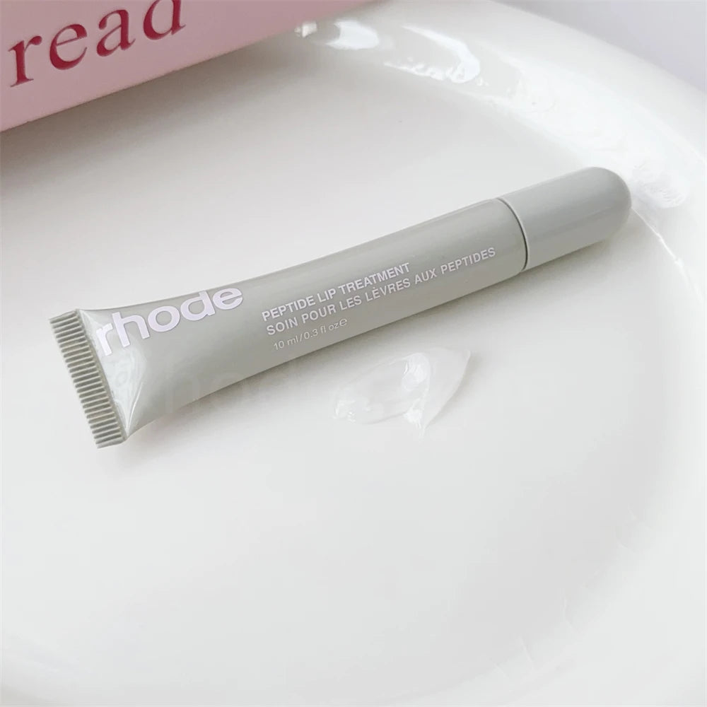 Rhode Makeup Lip Gloss Case Moisturizing Lip Glaze Oil Long Lasting Nourishing Lipstick Care Ins Salty Tan Raspberry with Box