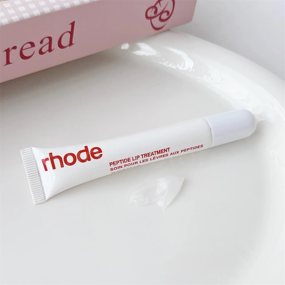 Rhode Makeup Lip Gloss Case Moisturizing Lip Glaze Oil Long Lasting Nourishing Lipstick Care Ins Salty Tan Raspberry with Box