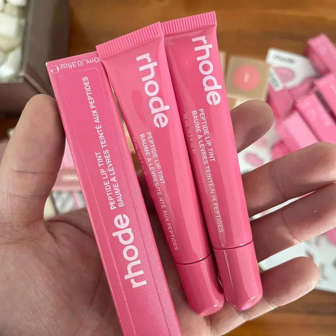 RHODE New Hose Liquid Lip Gloss Sugar Cookie Pbj ‌Lip Balm Cheek Makeup Phone Case For iPhone 16E 16 15 Pro Max Sheer Lipstick